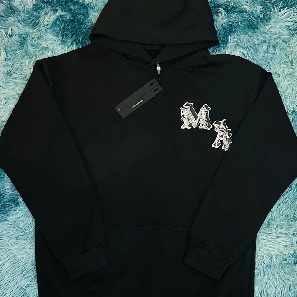 AMIRI Black Logo Hoodie